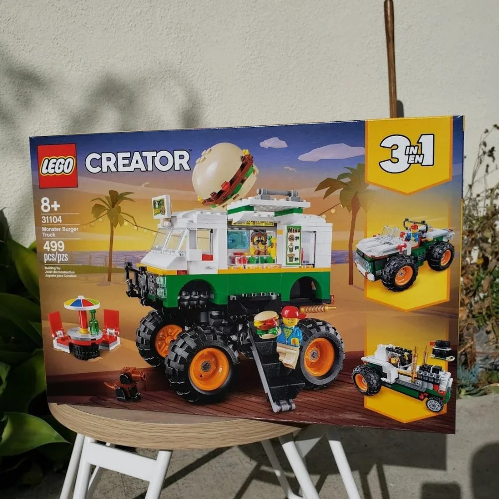 RETIRED LEGO Creator 3in1 Monster Burger Truck 31104 Food Vehicle SEALED NEW 499